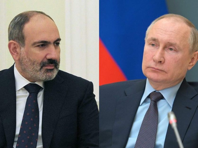 Просим помощи России Никол Пашинян обратился к Владимиру Путину