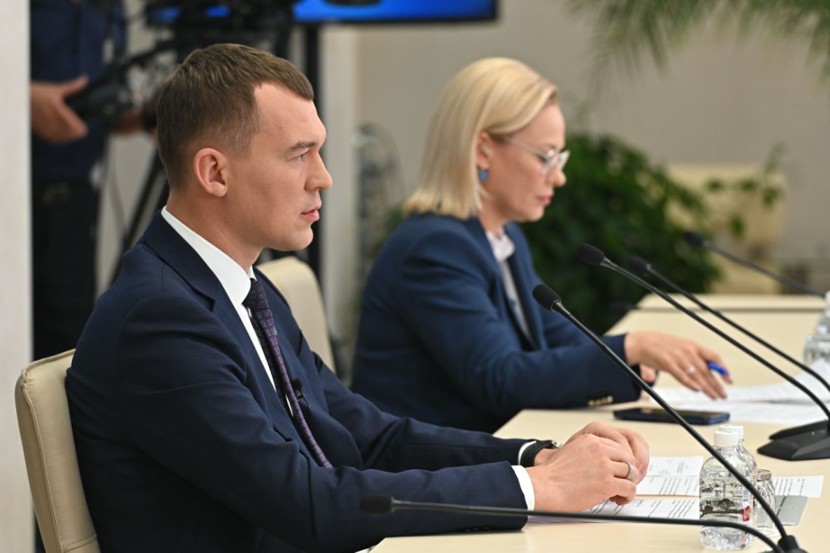 Михаил Дягтерев на пресс-конференции
